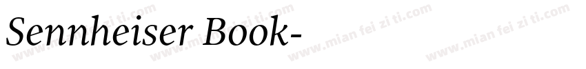 Sennheiser Book字体转换